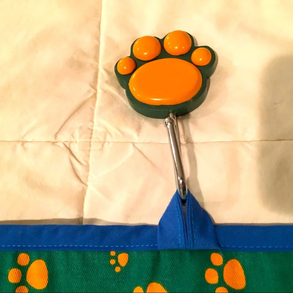 *3/$20* PLENTIFUL PAWS TOWEL & HOOK SET. TERRY ON REVERSE SIDE TO WIPE YOUR DOG.